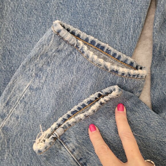 Goldsign High Waist Tapered Jeans Womens Size 23 Blue Cotton Denim - Picture 7 of 10